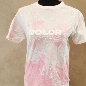 Color Wars T shirt Pink and White